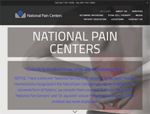 Tablet Screenshot of nationalpain.com